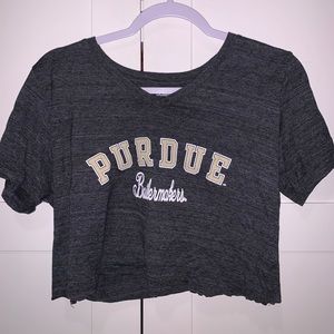 purdue cropped soft tee